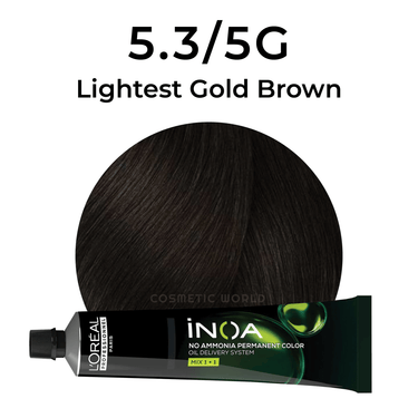 L'OREAL - INOA_iNOA 5.3/5G Lightest Brown Gold_Cosmetic World